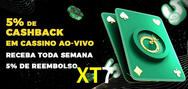 Promoções do cassino ao Vivo XT7